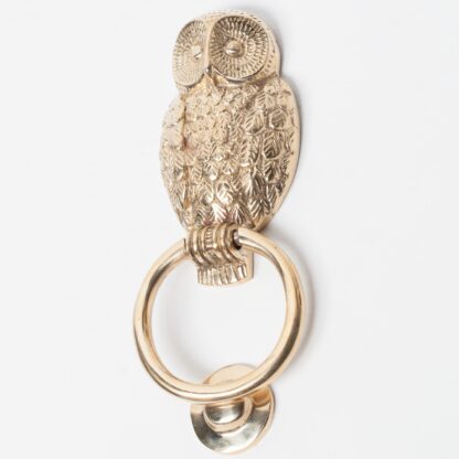 Owl Solid Brass Door Knocker 3