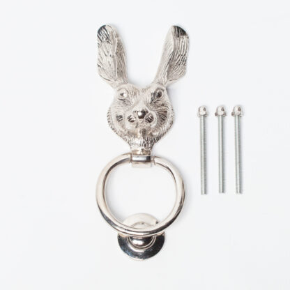 Hare Chrome Door Knocker 2