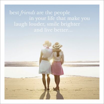 Best friends greetings card