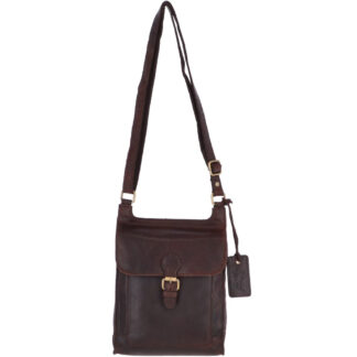 Women's Vintage Small Leather Travel Shoulder Bag G24 Brandy