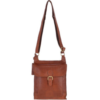 Women's Vintage Small Leather Travel Shoulder Bag G24 Honey Tan