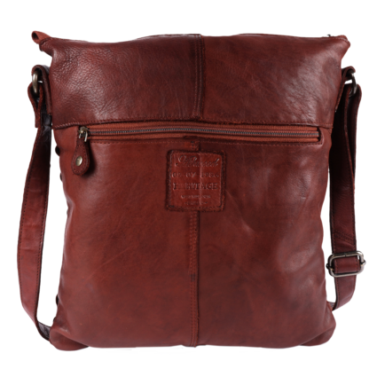 Vintage Woven Leather Crossbody Bag D-72 Cognac 2