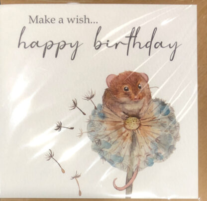 Make a wish (mouse) greetings card