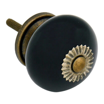 Cupboard knob black