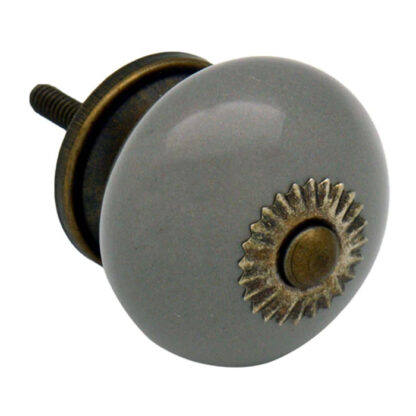 Cupboard knob grey